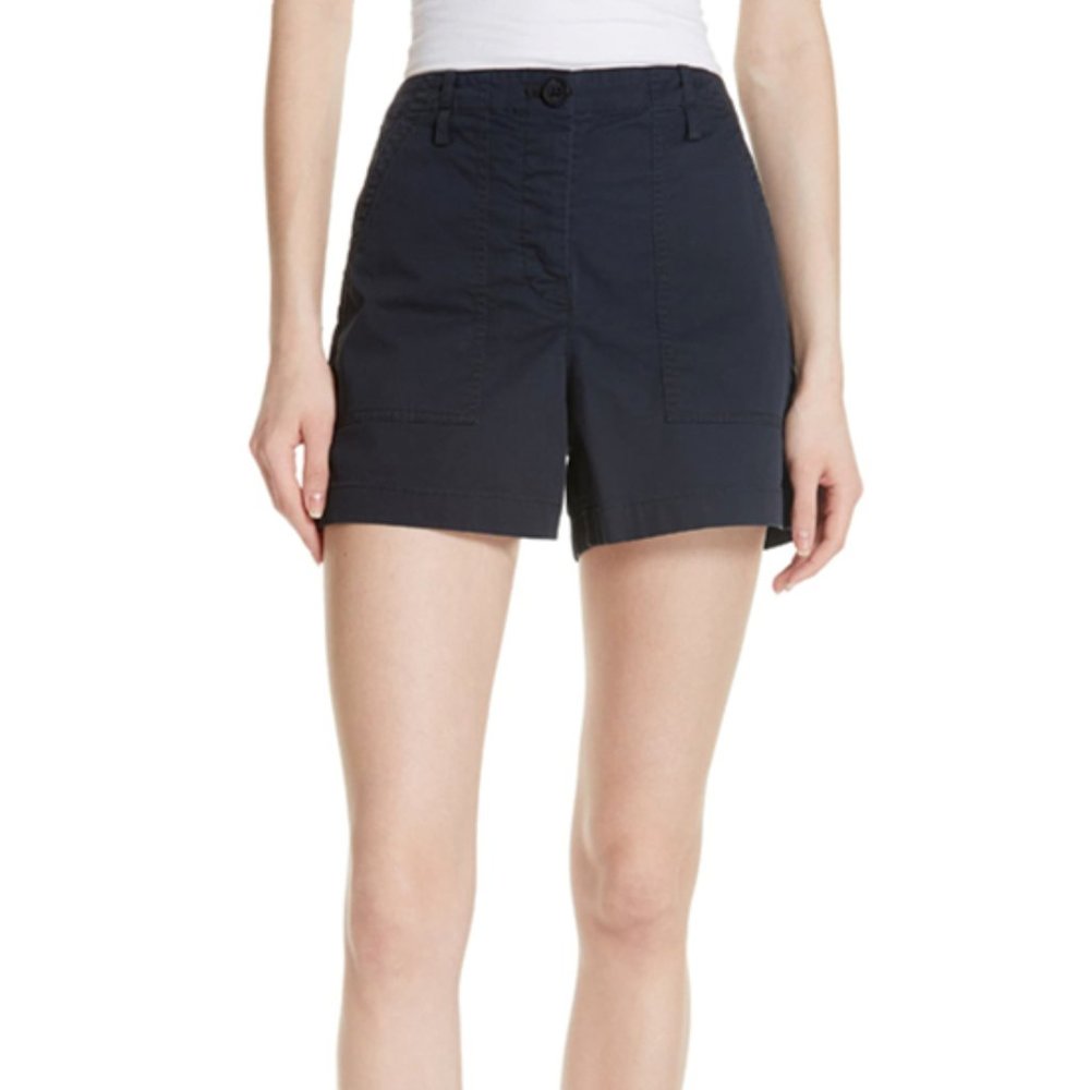 NWT THEORY NAVY TWILL CARGO COTTON SHORTS PANT
